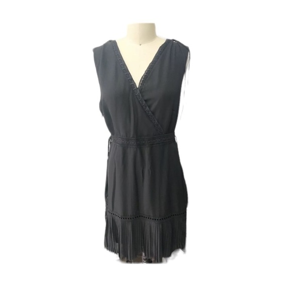 🌺ABS COLLECTION Ribbon Pleated Dress in Classic Black Size 2🌺 - Picture 3 of 10